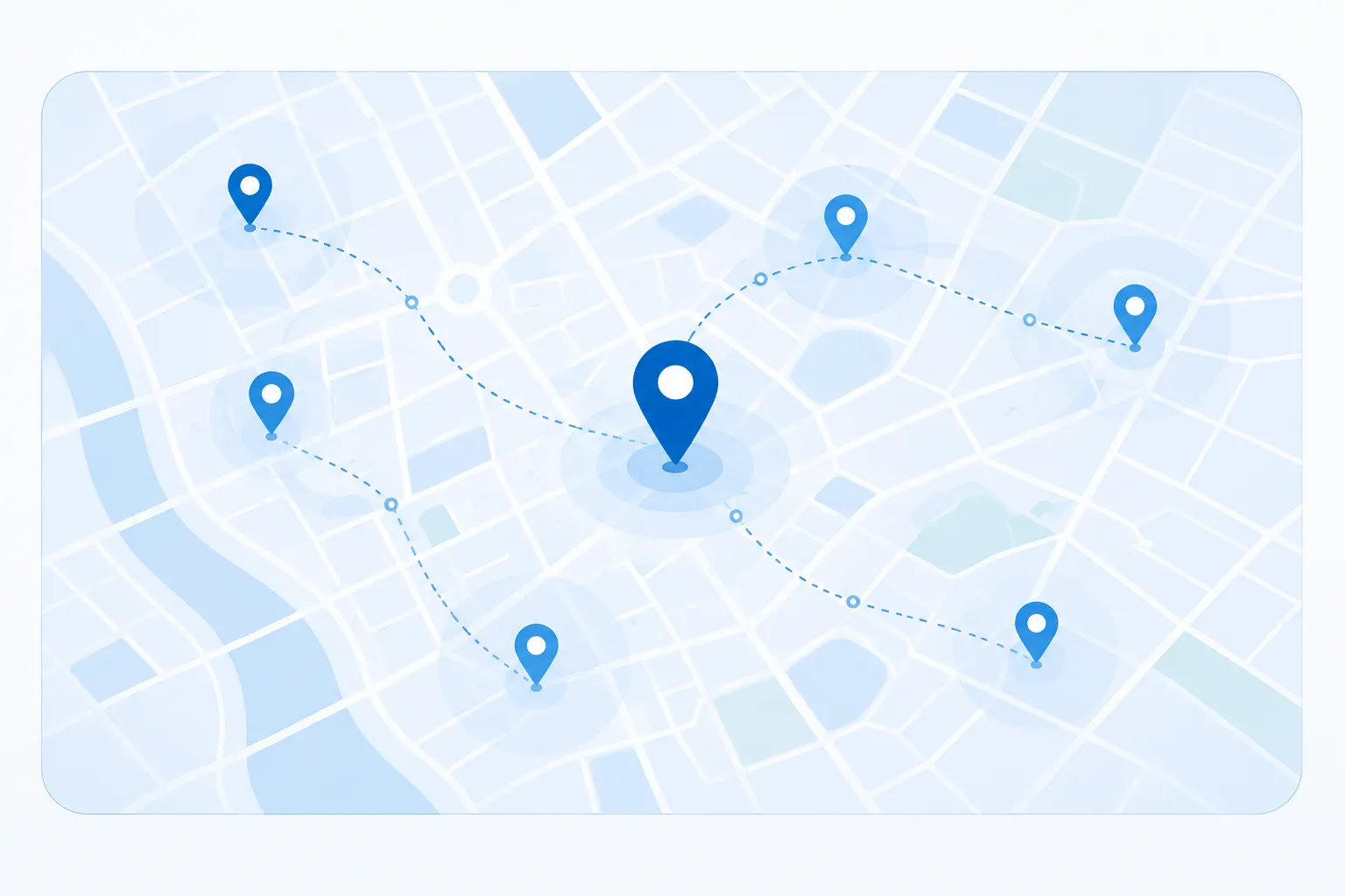 Map showing Fresh Gear sanitizing center locations
